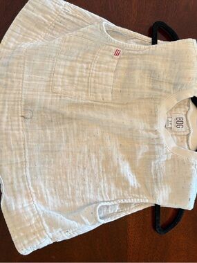 BDG Cream Textured Top with Multicolor Speckle